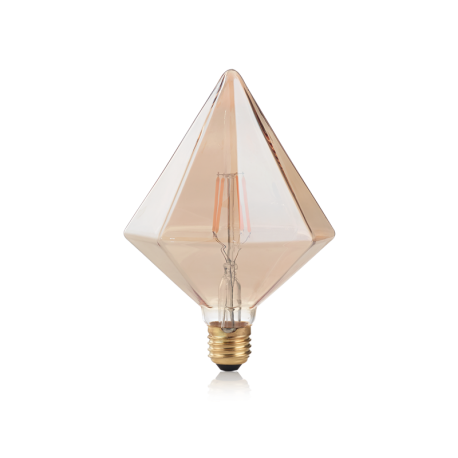 Becuri E27 - Bec LED E27 VINTAGE 04W PYRAMID AMBRA 2200K