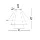 Pendule, Lustre suspendate - Lustra moderna suspendata, diametru 80cm, LED Ferrol