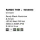 Plafoniere - Plafoniera LED 3000K moderna 60cm RANDO THIN negru