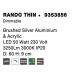 Plafoniere - Plafoniera LED 3000K moderna 60cm RANDO THIN argintiu