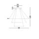 Candelabre, Lustre - Lustra moderna suspendata, diametru 80cm, LED dimabil DEA