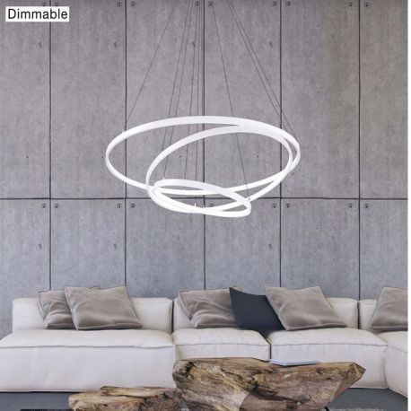 Candelabre, Lustre - Lustra moderna suspendata, diametru 80cm, LED dimabil DEA