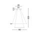 Candelabre, Lustre - Lustra moderna suspendata, diametru 60cm, LED DEA