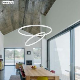 Candelabre, Lustre - Lustra moderna suspendata, diametru 60cm, LED dimabil DEA