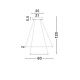 Candelabre, Lustre - Lustra moderna suspendata, diametru 60cm, LED dimabil DEA