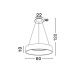 Pendule, Lustre suspendate - Lustra moderna suspendata LED 3000K 60cm RANDO alb
