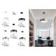 Pendule, Lustre suspendate - Lustra moderna suspendata LED 3000K 60cm RANDO alb
