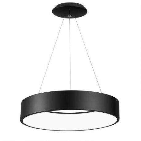 Pendule, Lustre suspendate - Lustra moderna suspendata LED 3000K 60cm RANDO negru