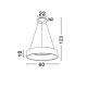 Pendule, Lustre suspendate - Lustra moderna suspendata LED 3000K 60cm RANDO negru