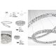 Lustre aplicate - Lustra LED aplicata cristal K9 Quentin 60cm