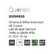 Lustre aplicate - Lustra LED aplicata cristal K9 Quentin 40cm