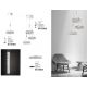 Pendule, Lustre suspendate - Lustra cu 3 pendule LED design modern Corona