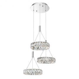 Lustra cu 3 pendule LED design modern Corona