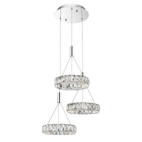Pendule, Lustre suspendate - Lustra cu 3 pendule LED design modern Corona
