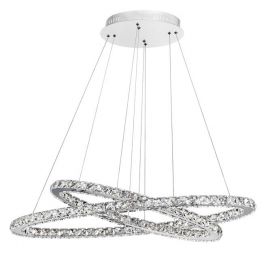 Candelabre, Lustre - Lustra LED ovala cristal Celine 85x42cm