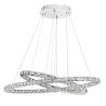 Lustra LED ovala cristal Celine 85x42cm