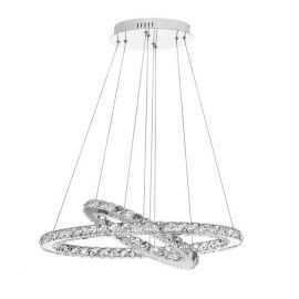 Candelabre, Lustre - Lustra LED ovala cristal Celine 66x44cm