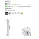 Stalpi - Stalp LED de iluminat exterior design modern IP54 PLAZA H-219cm