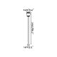 Stalpi - Stalp LED de iluminat exterior design modern IP54 PLAZA H-219cm