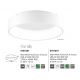 Plafoniere - Lustra moderna aplicata LED 3000K 60cm RANDO alb