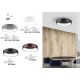 Plafoniere - Lustra moderna aplicata LED 3000K 60cm RANDO negru