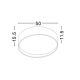 Plafoniere - Plafoniera LED moderna Fano 50cm
