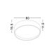 Plafoniere - Plafoniera LED moderna Fano 80cm