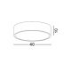 Plafoniere - Plafoniera LED 3000K 40cm Roda gri