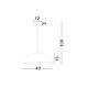 Pendule, Lustre suspendate - Lustra, Pendul design clasic Prego 40cm
