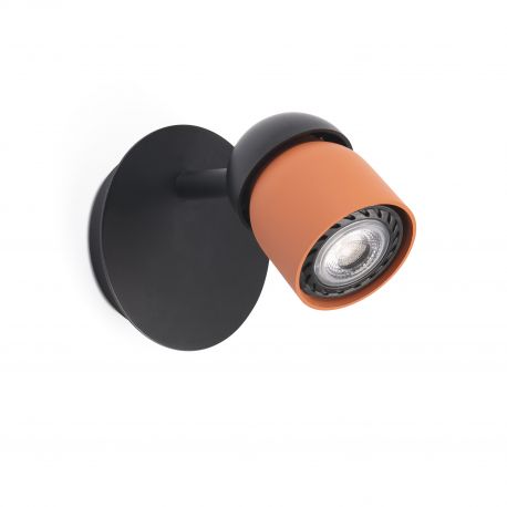 Aplice cu Spot - Aplica cu spot directionabil design minimalist COCO neagru/teracota