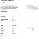 Aplice cu Spot - Aplica cu 2 spoturi directionabile design minimalist COCO alba