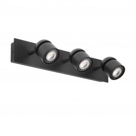 Aplice cu Spot - Aplica cu 3 spoturi directionabile design minimalist COCO neagra