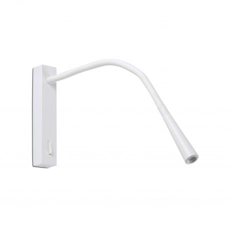 Aplice, corpuri de iluminat pentru pereti - Aplica moderna cu reader FLIN LED White