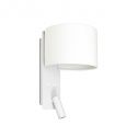 Aplica moderna cu reader LED FOLD White