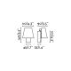 Aplice, corpuri de iluminat pentru pereti - Aplica LED stil modern minimalist LE PETIT neagra
