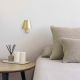 Aplice, corpuri de iluminat pentru pereti - Aplica LED stil modern minimalist LE PETIT LED Satin gold