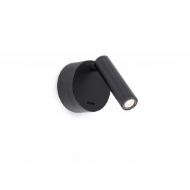 Aplice cu Spot - Aplica moderna cu reader LED design minimalist BOC neagra