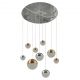 Candelabre, Lustre - Lustra design modern cu 9 pendule LED Planets 9