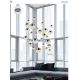 Candelabre, Lustre - Lustra design modern cu 27 pendule LED Planets 27