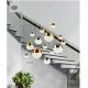 Candelabre, Lustre - Lustra design modern cu 14 pendule LED Planets 14
