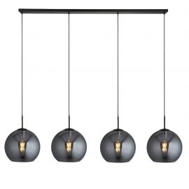 Pendule, Lustre suspendate - Lustra design modern cu 4 pendule fumurii AMSTERDAM