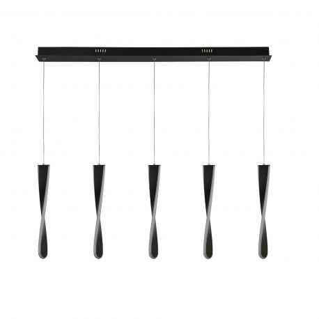 Pendule, Lustre suspendate - Lustra moderna cu 5 pendule LED Paddle