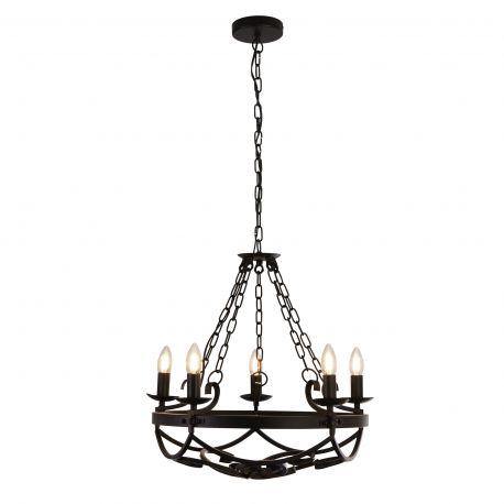 Candelabre, Lustre - Candelabru design rustic Cartwheel III - 5lt
