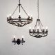 Candelabre, Lustre - Candelabru design rustic Cartwheel III - 5lt