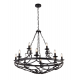 Candelabre, Lustre - Candelabru design rustic Cartwheel Iii - 12lt