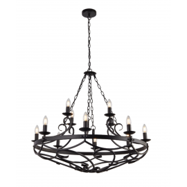 Candelabre, Lustre - Candelabru design rustic Cartwheel Iii - 12lt