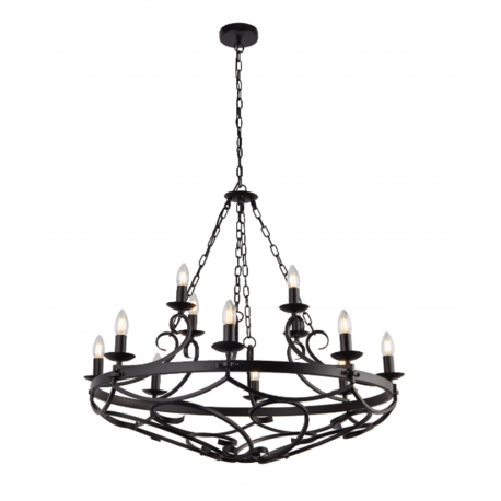 Candelabre, Lustre - Candelabru design rustic Cartwheel Iii - 12lt