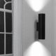 Aplice, corpuri de iluminat pentru pereti - Aplica perete ambientala design modern STAN 2L neagra