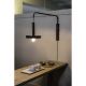 Aplice, corpuri de iluminat pentru pereti - Aplica perete extensibila design modern WHIZZ negru/auriu