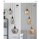 Pendule, Lustre suspendate - Lustra cu 3 pendule din sticla fumurie Mia